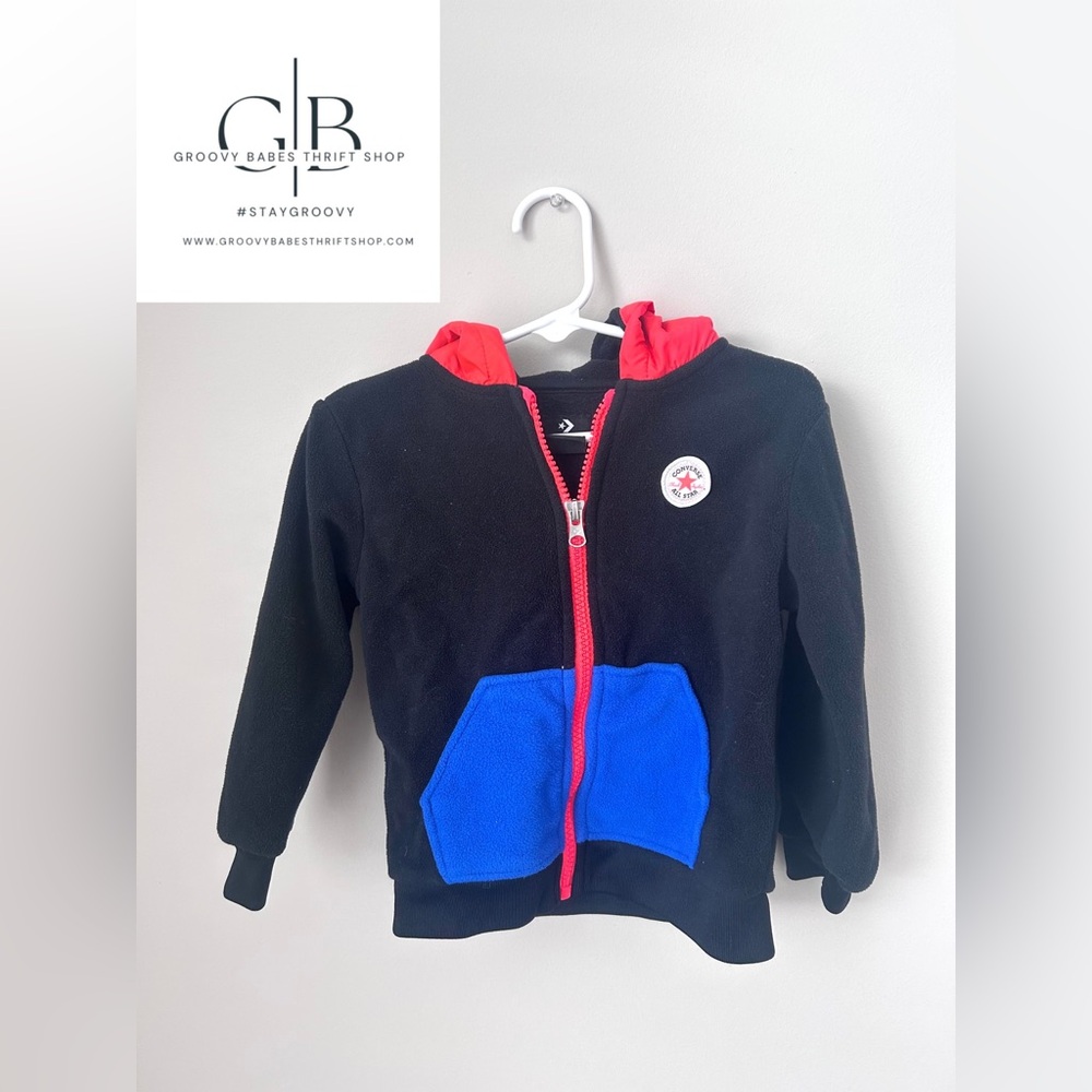 Converse Kids sweat Suit in Black with Red and Blue Accents